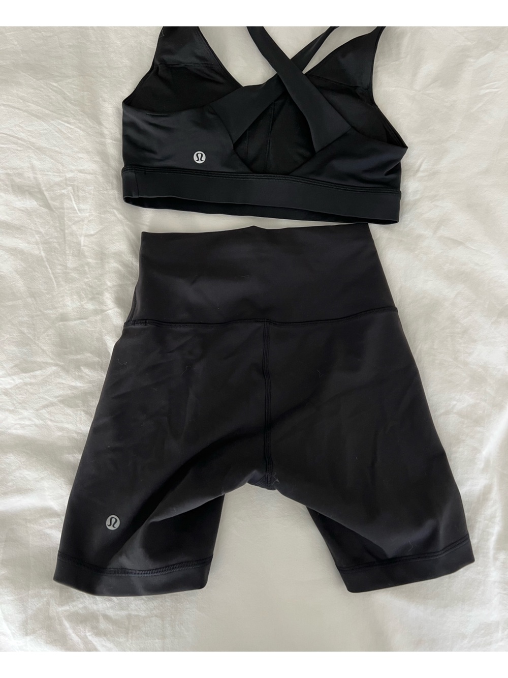 Lululemon Shorts with Bra
